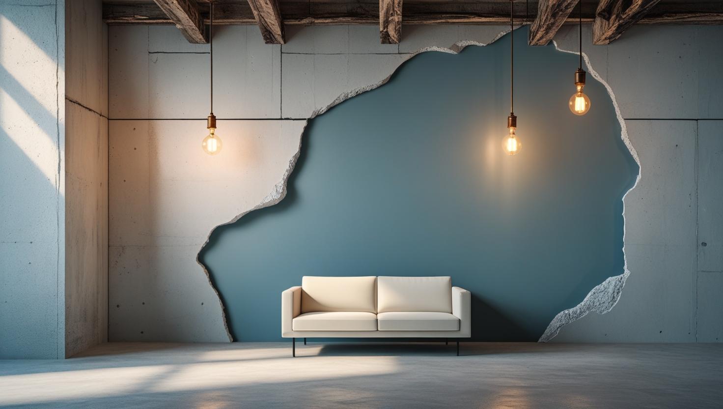 Nişantaşı'nda bir sanat galerisine veya kliniğe uygulanan modern dekoratif boya